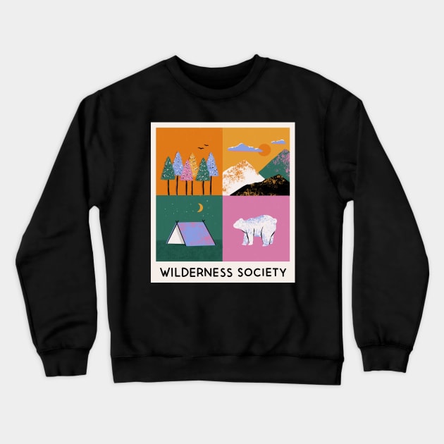 Wilderness Society Crewneck Sweatshirt by Megan Roy